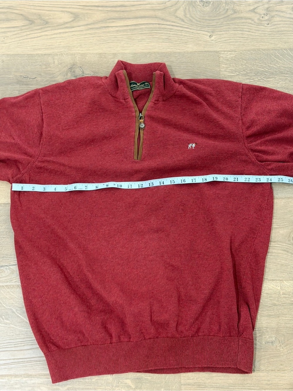 Southern Point Co Hayward Zip XXL Red GSP Bird Dog Quarter Zip Sweater - Picture 6 of 8